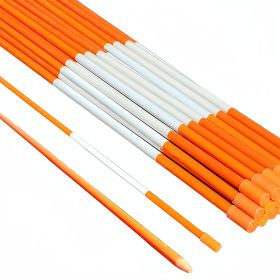 50PC Hollow Snow Pole with High Visibility Reflective Design, Suitable for Road/House/Driveway Snow Removal Indication