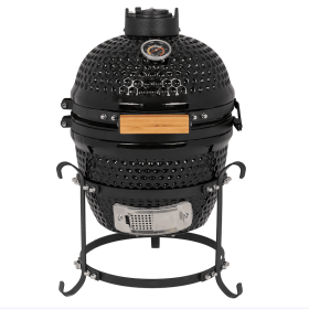 53747749  13in round ceramic charcoal grill, ceramic carbon oven, 2 in 1 iron carbon oven, three layer elliptical oven, temperature table control (53747749: 53747749)
